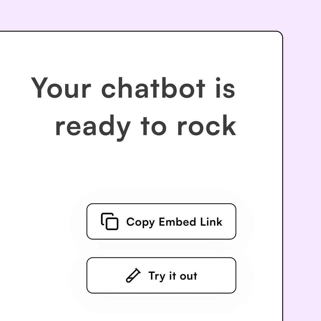 Webbotify usage step: Embed in your website