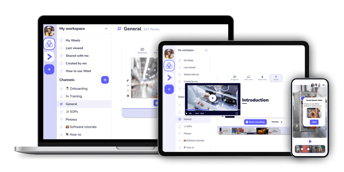 Weet Background Noise Cancellation use case example