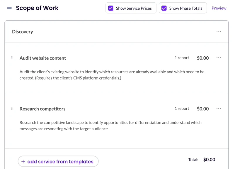 Wethos proposal feature demonstration