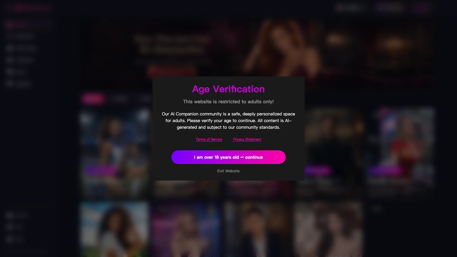 Whatsloveai website screenshot showing Discover WhatsLove AI - your ultimate AI... interface and features