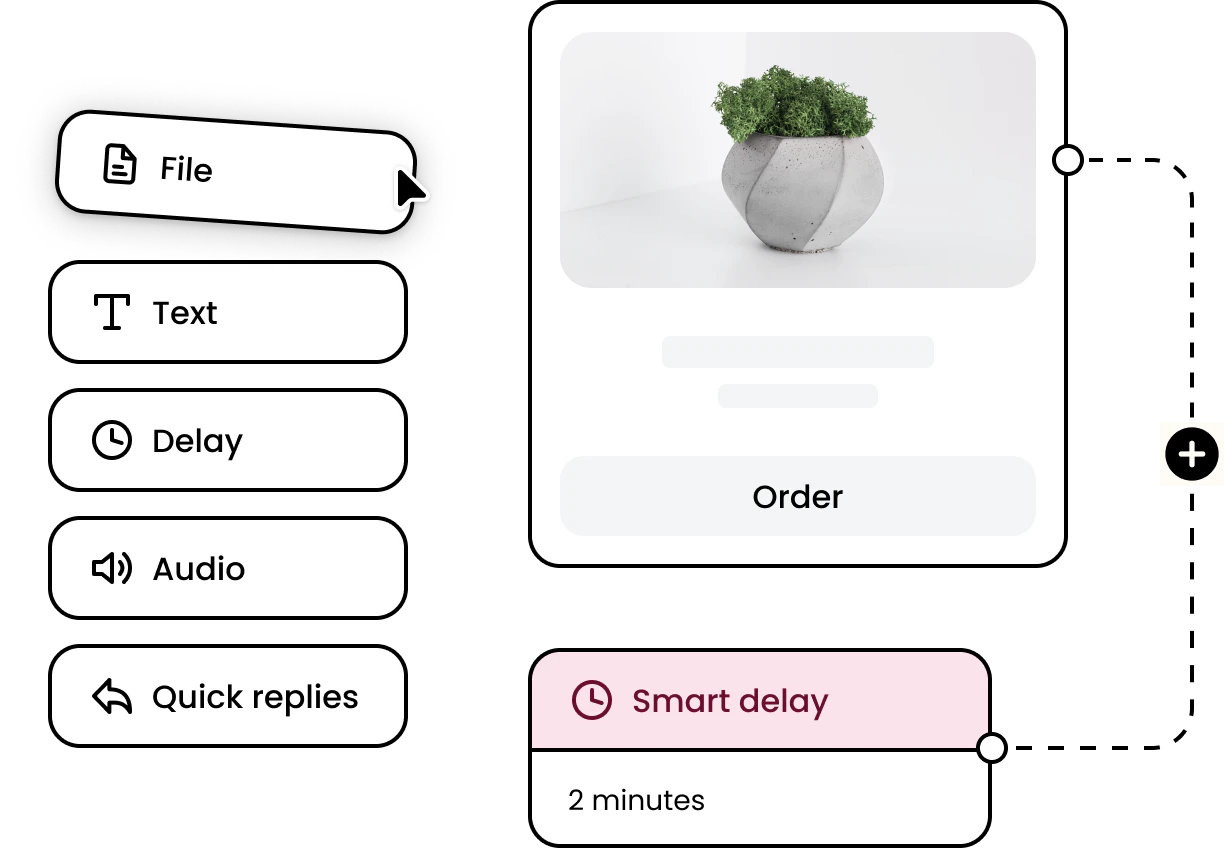 Whelp chatbot builder interface