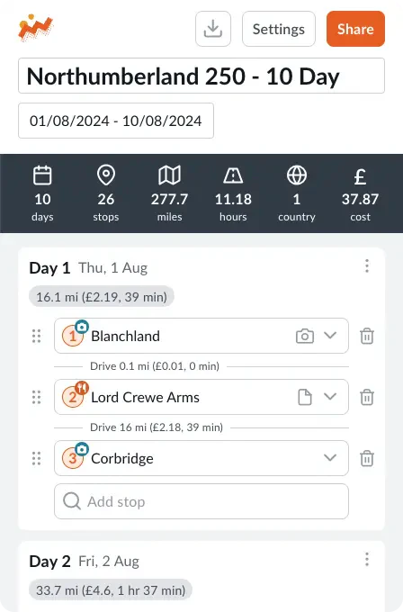 Wildertrips feature demonstration