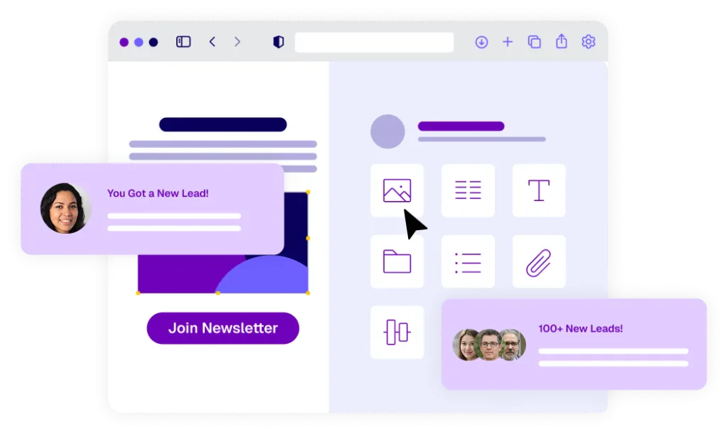 Wishpond email marketing campaign interface