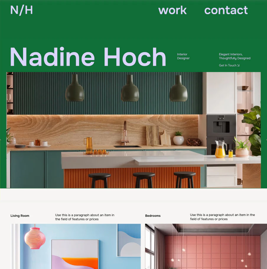 Wix portfolio website use case