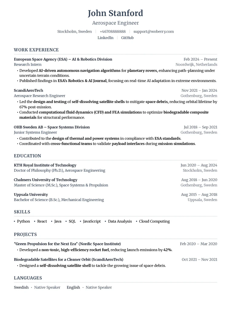 Woberry main features overview