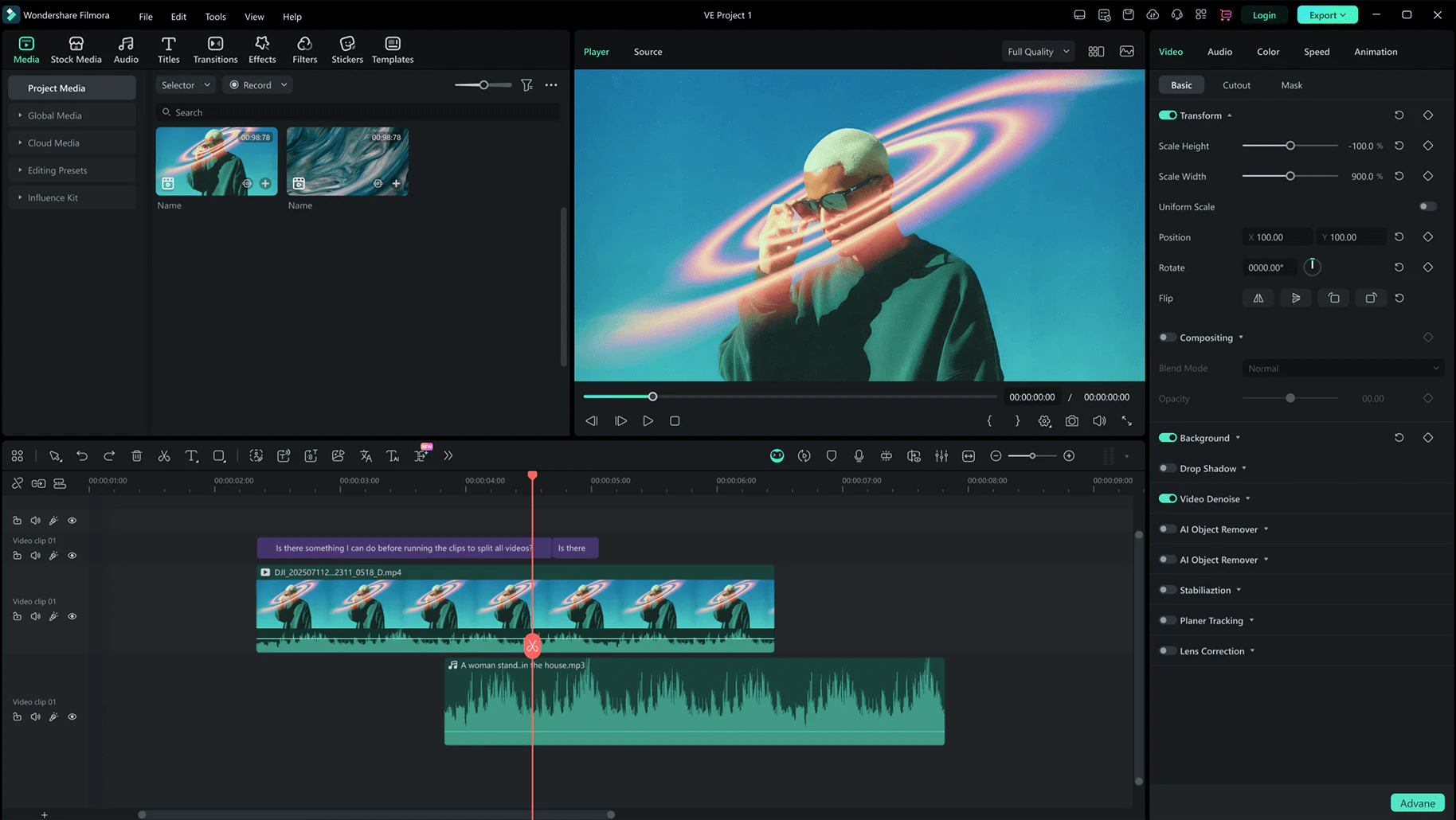 Wondershare Filmora product interface overview