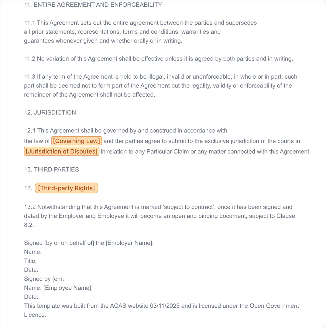 Wordsmithai contract drafting feature demonstration