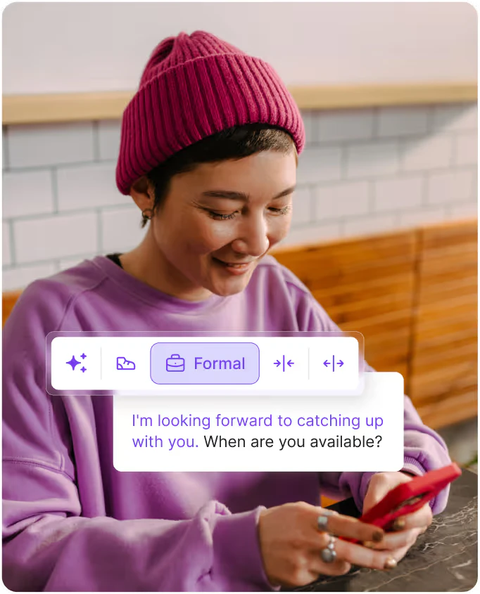 Wordtune AI writing interface
