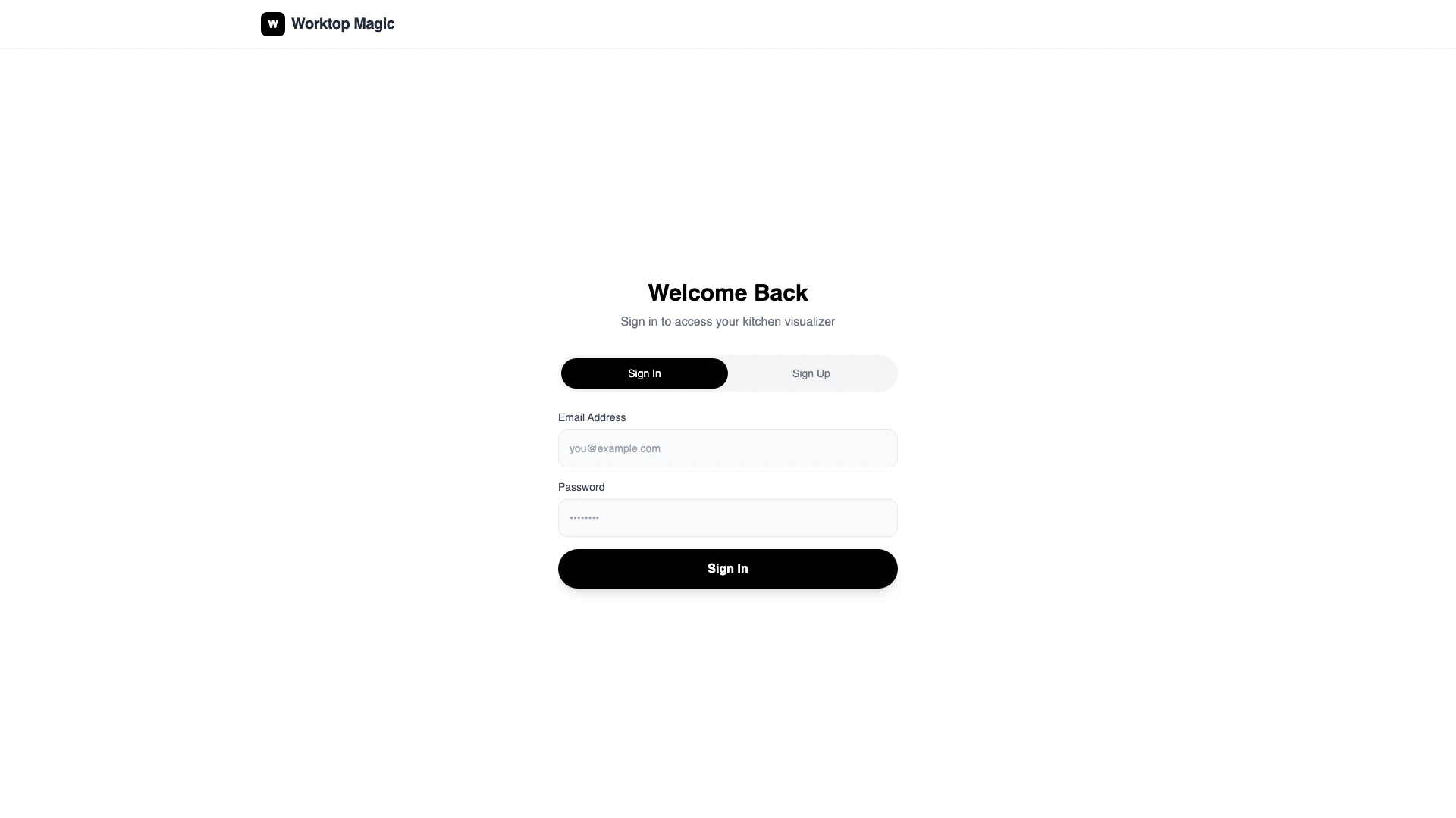 Worktopmagic website screenshot showing Worktop Magic 是您改造厨房空间的首选厨房可视化工具。 interface and features