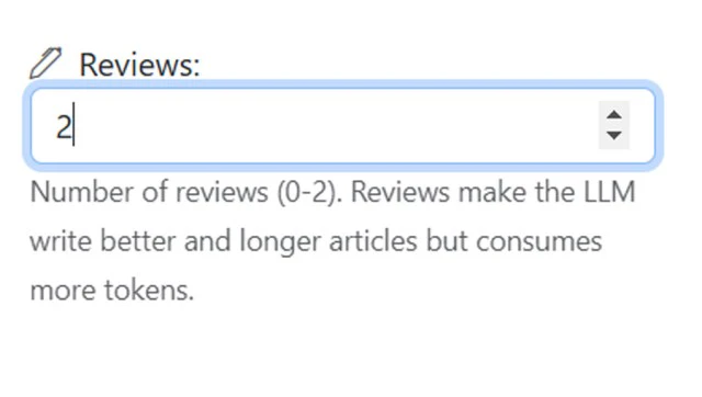 WP AI Writer integrated article reviews