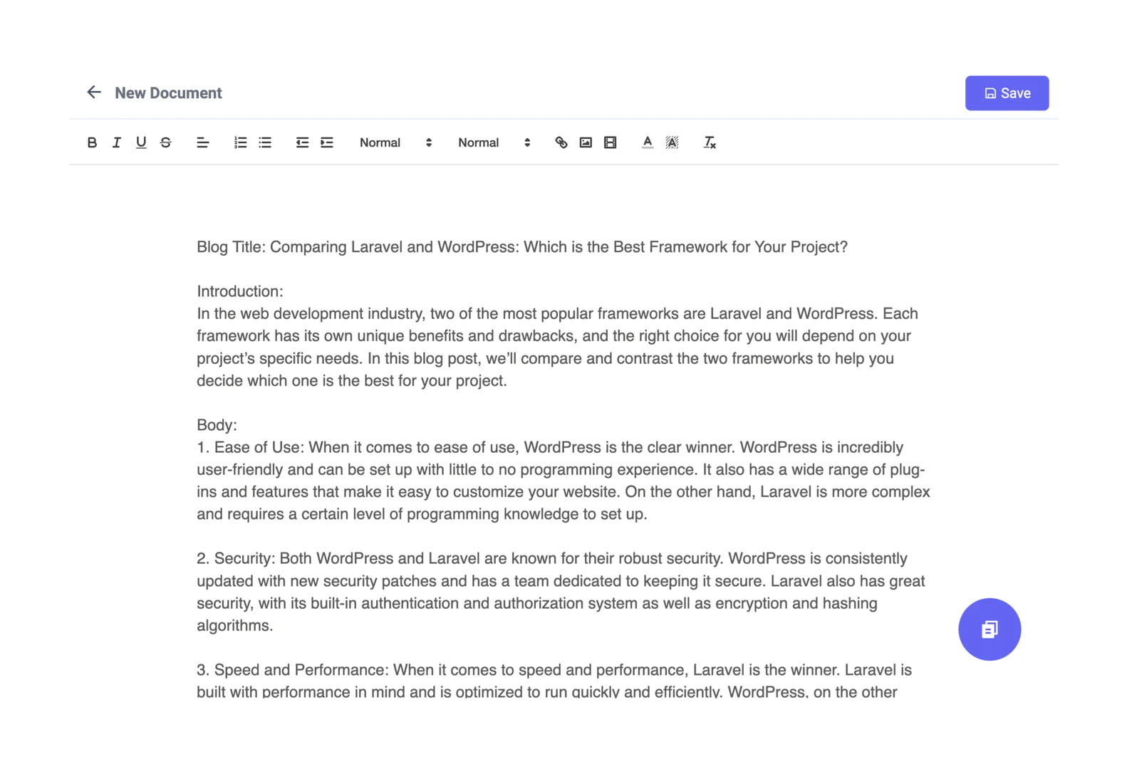 Showing Writebot's content generation feature