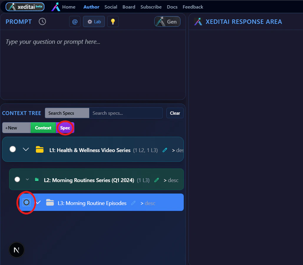 Xeditai Cloud Persistence feature