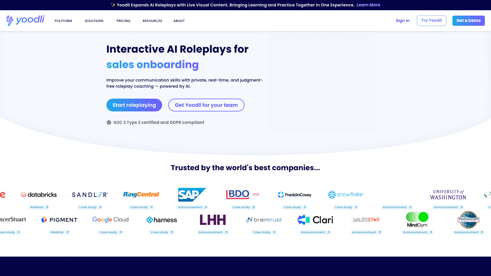 Yoodli Ai Speech Coach screenshot