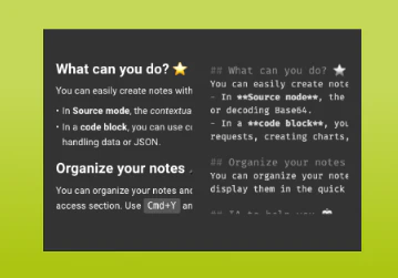 Znote AI user interface for developers and students