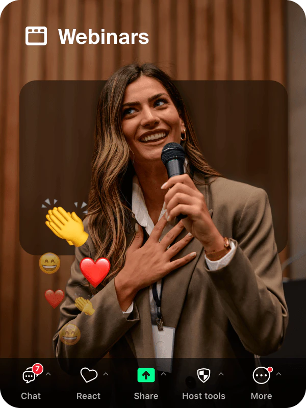 Zoom Webinar interface displaying multiple participants.